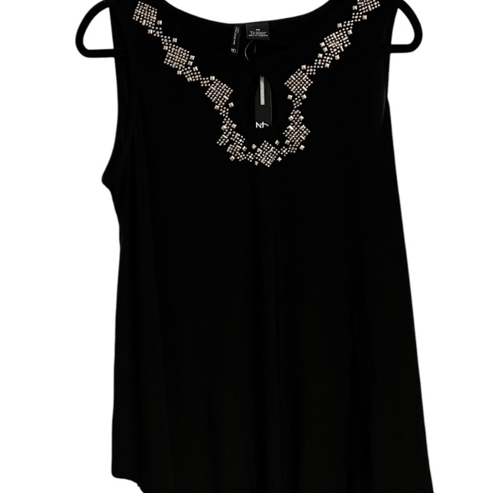 New Directions Black Sleeveless Top | 1X | NWT